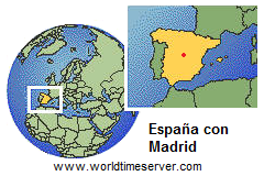 Mapa de Espaa con
            Madrid