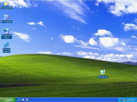 Normale Wolken auf der
                        Benutzeroberfläche von Windows XP