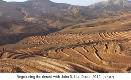 Time bomb of devastation and
                          desertification is overcome with dams and
                          trenches and forest on the hills, China