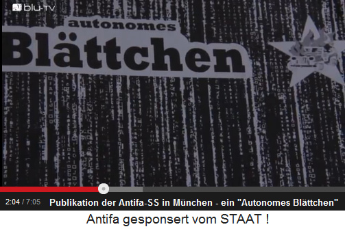 Die Antifa-SS in
                              München hat ein "Autonomes
                              Blättchen"