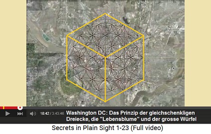 Washington DC: Das Sechseck bildet einen
                        Grossen Würfel