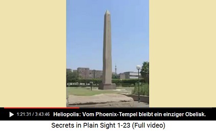 Der Obelisk von Heliopolis ist der einzige
                      Überrest des alten Phoenix-Tempels von Heliopolis
