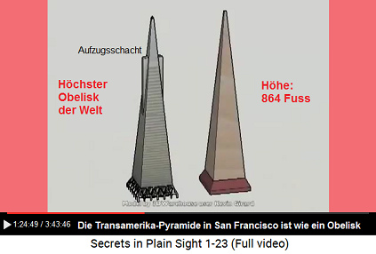 Diese Transamerika-Pyramide ist wie
                                ein Obelisk, der hchste Obelisk der
                                Welt mit 864 Fuss