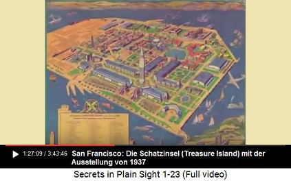 Die Schatzinsel (Treasure Island) mit der
                      Goldtor-Ausstellung (Golden Gate Exhibition) von
                      1937