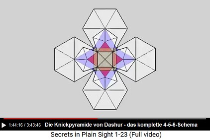 Knickpyramide, das komplette Schema mit
                      Viereck, Fünfeck und Sechseck - das 4-5-6-Schema