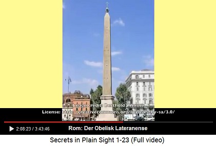 Rom: Der Obelisk am Lateranerpalast ist
                      "auf der Linie"