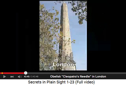 London obelisk "Cleopatra's
                        Needle"