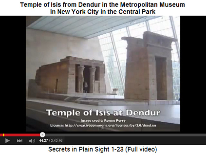 The temple of Isis in the Metropolitan Museum
                    in Central Park