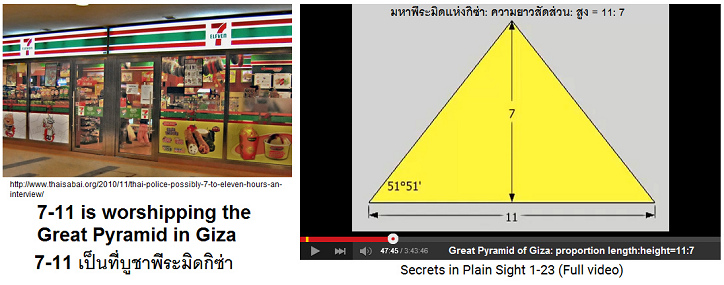 A 7-11 store in Pattaya in Thailand - in whole
                    Asia exists this chain of stores - worshipping the
                    Great Pyramid