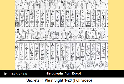 Hieroglyphs from Egypt
