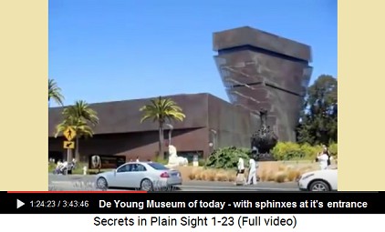 De Young Museum of today with sphinxes