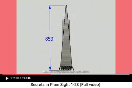 Transamerica Pyramid has an official height of
                    853 feet