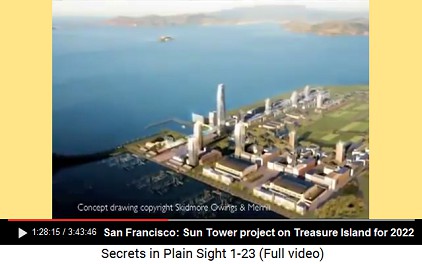 Sun Tower project on Treasure Island for 2022 -
                    with a moon bus no. 108