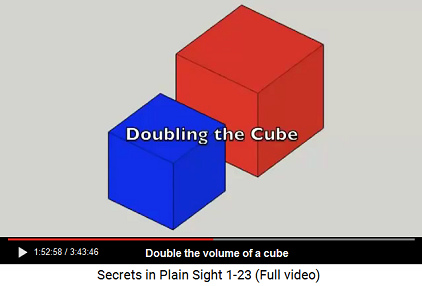 Doubling a cube volume