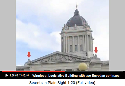 Winnipeg: Manitoba
                            Legislative Building with 2 sphinxes