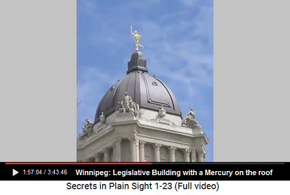 Legislative Building in Winnipeg: Mercury
                    flying boy on the roof - like in Paris