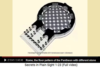 Pantheon floor pattern with different stone