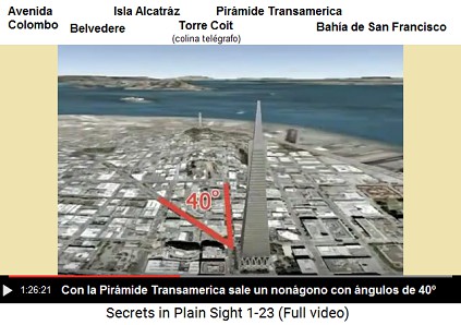 De la Pirmide Transamerica sale un nongono
                    con ngulos de 40 grados