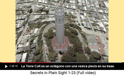 La Torre Coit es un octgono y alrededor de la
                    torre est su casa bsica en forma de una vesica
                    piscis femenina