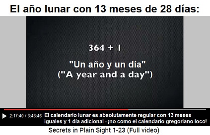 El calendario lunar es absolutamente regular
                      con 13 meses iguales y 1 da adicional - no como
                      el calendario gregoriano loco!