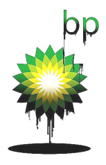 BP-Logo mit
            lpest, eine kriminelle Firma (BP) spielt Roulette mit
            Millionen Menschen und Tieren auf der ganzen Welt