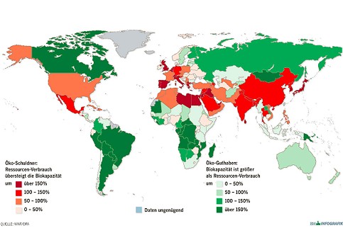 kologische Weltkarte