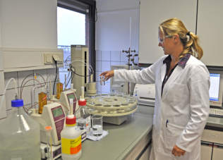 A chemical laboratory for
                      groundwater analysis