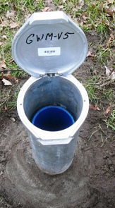 Grundwassermessrohr, Innenansicht