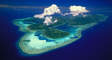 Flat islands in Micronesia, for example Yap
                      Islands