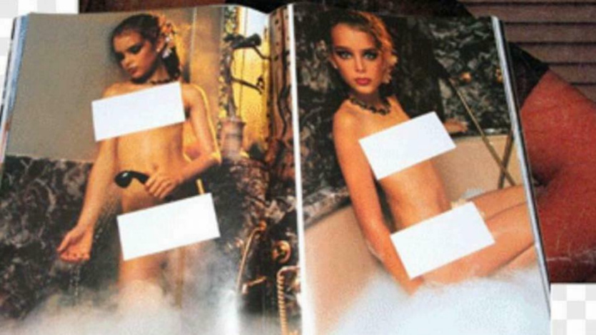 Hefner und seine erotische
                                Kindershow im Playboy 1976 01