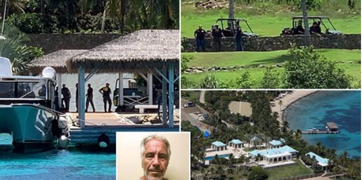 FBI-Razzia auf der Epstein-Insel am 12.8.2019