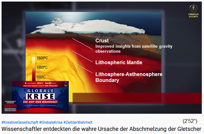 There is a volcanic
                    chain under Antarctica, schematic cross section