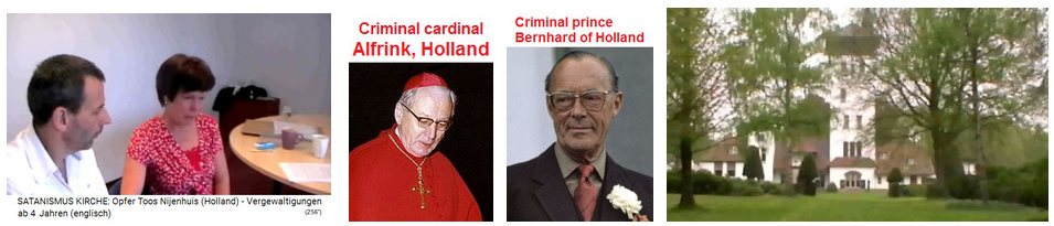 Toos Nijenhuis against criminal
                                cardinal Alfrink+criminal prince
                                Bernhard, and the castle in Holten