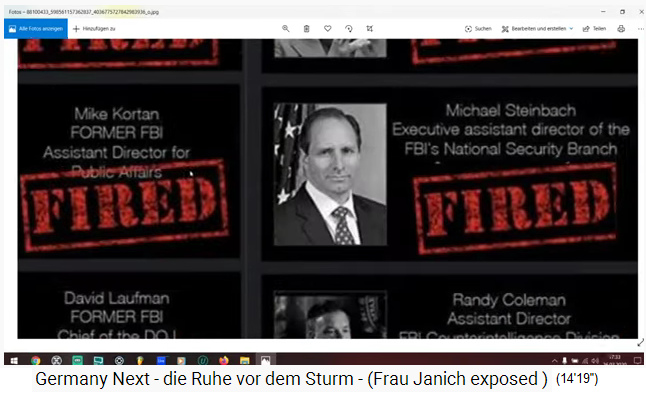 ENTLASSEN: Der FBI-Vizedirektor der
                            Sicherheitsabteilung Michael Steinbach
