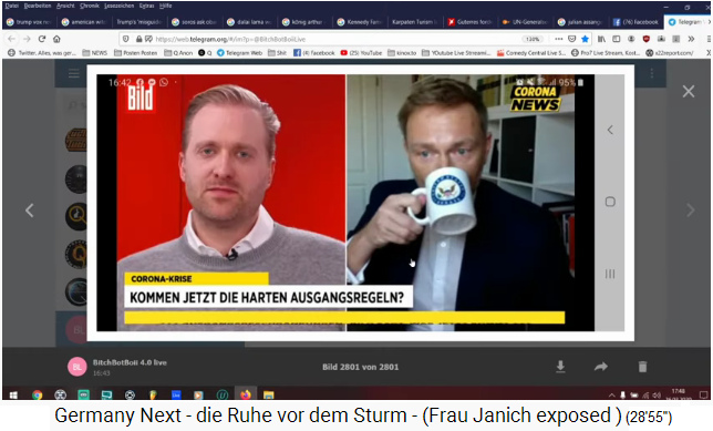 BILD zeigte ein Video mit FDP-Lindner,
                            der im Video genau in Minute 17 Sekunde 17
                            eine Tasse mit dem SHAEF-Logo hebt und
                            daraus einen Schluck trinkt