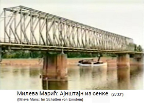 El puente de
                          Hans Albert Einstein en Novi Sad, destruido en
                          la Segunda Guerra Mundial