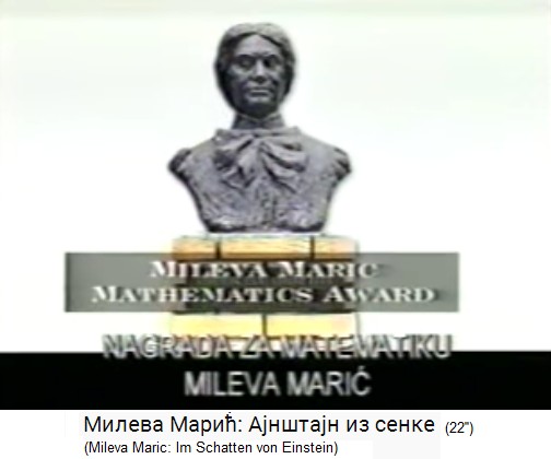 Math award Mileva Maric in Serbia