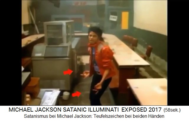 Satanismus bei Michael Jackson: Teufelszeichen
                mit beiden Hnden 02