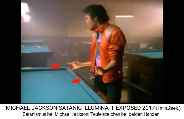 Satanismus bei Michael Jackson: Teufelszeichen
                mit beiden Hnden 03